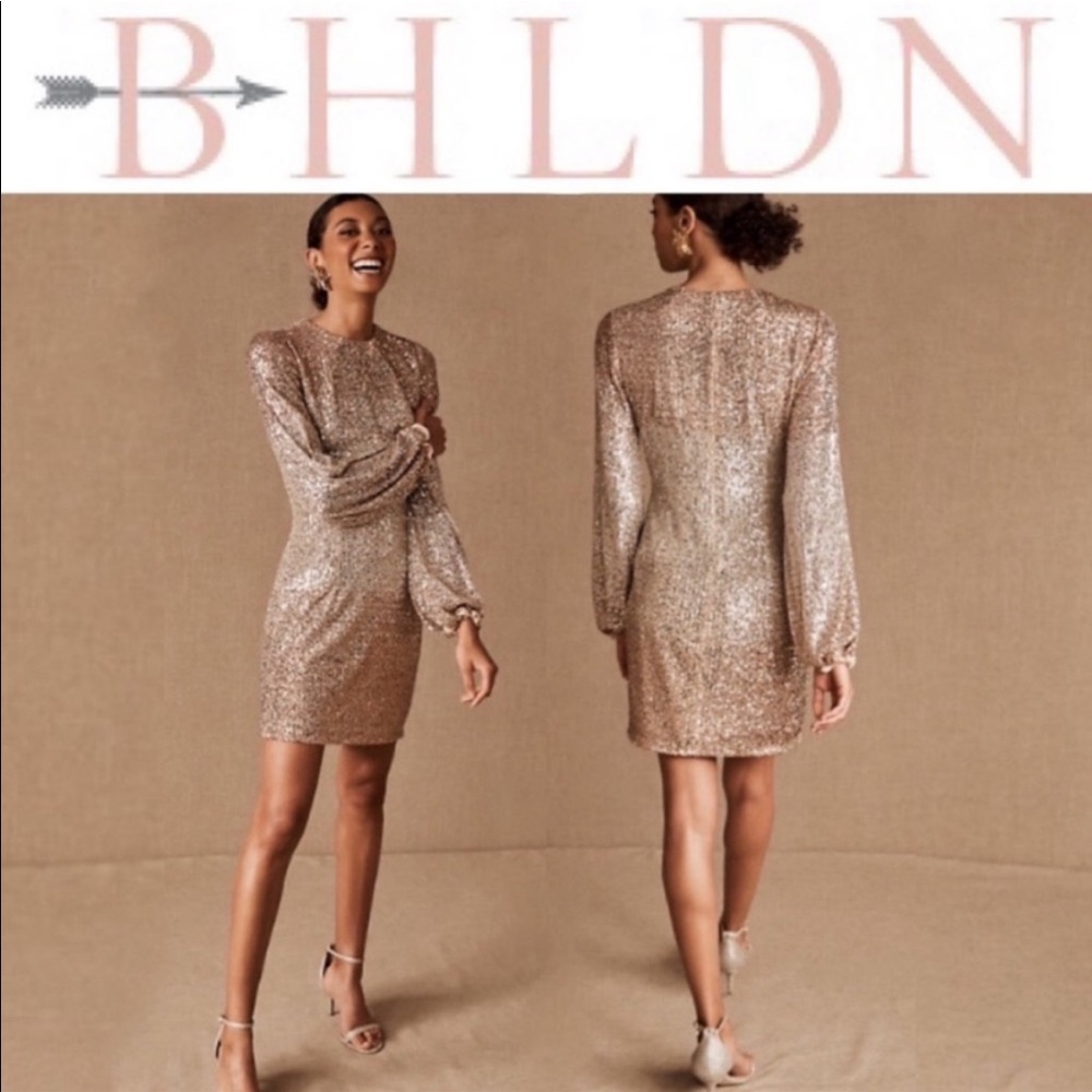 NWT BHLDN Carys Dress -Goldie Mini Sequin Dress size 16